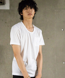 STUDIOUS | 【STUDIOUS】スムースタッチUネックショートスリーブTシャツ(Tシャツ/カットソー)