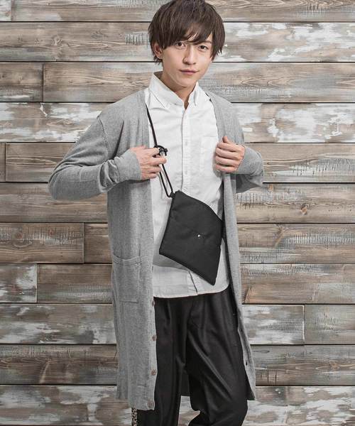 MinoriTY（マイノリティ）の「ハイゲージニットロングカーディガン コーディガン（カーディガン/ボレロ・メンズ・ブラック/ベージュ/ネイビー/グレー/オートミール・L/M）」の3枚目の写真