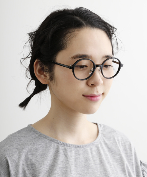 Merlot メルロー の セルフレームラウンドダテめがね502 2372 メガネ Wear