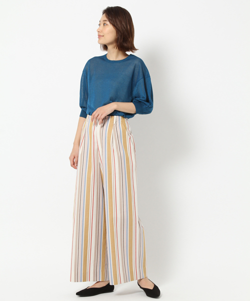 laboratory work（ラボラトリーワーク）の「ITALYラメニットプルオーバー（ニット/セーター・レディース・杢グレー/ブルー/イエロー・MEDIUM）」の16枚目の写真