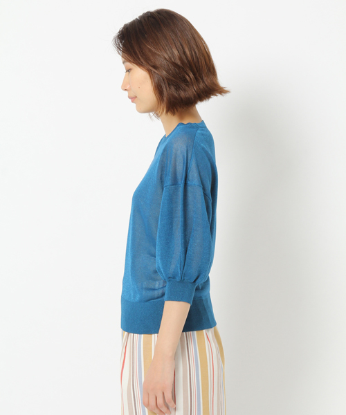 laboratory work（ラボラトリーワーク）の「ITALYラメニットプルオーバー（ニット/セーター・レディース・杢グレー/ブルー/イエロー・MEDIUM）」の20枚目の写真