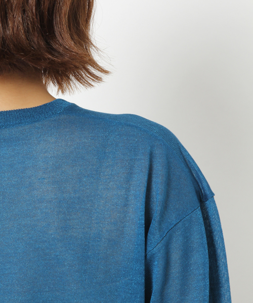 laboratory work（ラボラトリーワーク）の「ITALYラメニットプルオーバー（ニット/セーター・レディース・杢グレー/ブルー/イエロー・MEDIUM）」の22枚目の写真