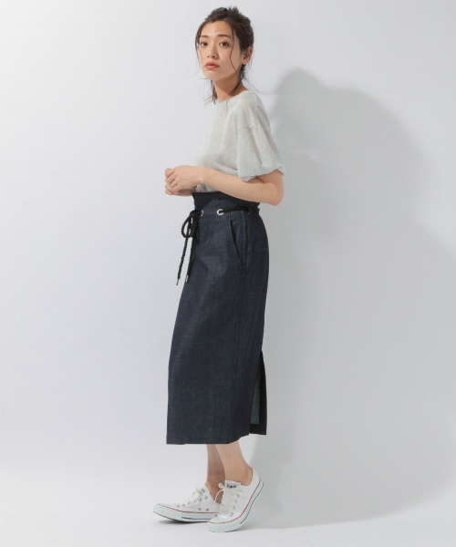 laboratory work（ラボラトリーワーク）の「ITALYラメニットプルオーバー（ニット/セーター・レディース・杢グレー/ブルー/イエロー・MEDIUM）」の7枚目の写真