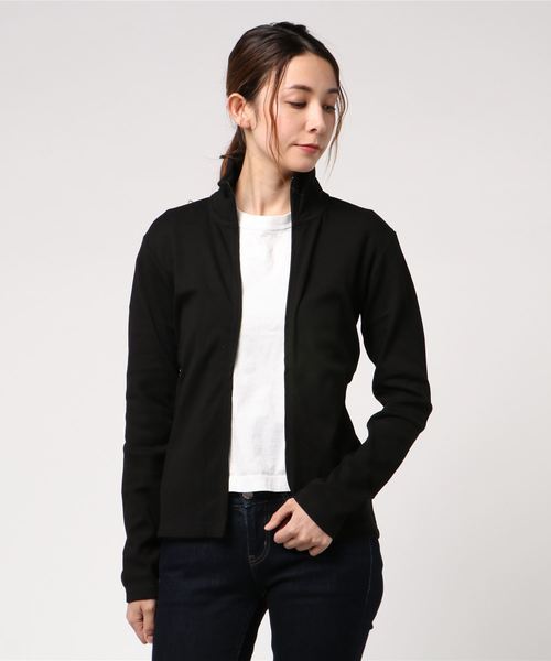 AVIREX（アヴィレックス）の「AVIREX/アヴィレックス/DAILY L/S STAND ZIP RIB JACKET/デイリー 長袖