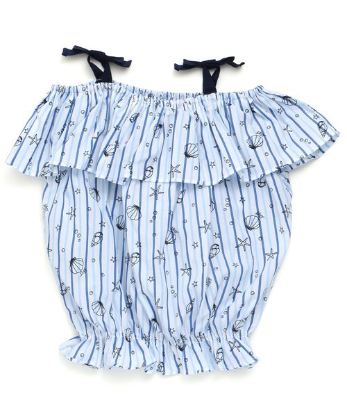 algy（アルジー）の「シェル柄ブラウス（シャツ/ブラウス・キッズ・ピンク/イエロー/ブルー・SMALL/MEDIUM/X-SMALL/XX-SMALL）」の7枚目の写真