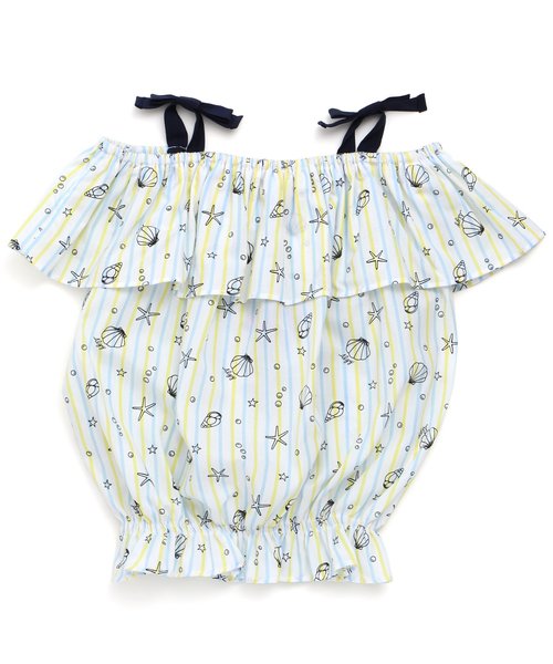 algy（アルジー）の「シェル柄ブラウス（シャツ/ブラウス・キッズ・ピンク/イエロー/ブルー・SMALL/MEDIUM/X-SMALL/XX-SMALL）」の9枚目の写真