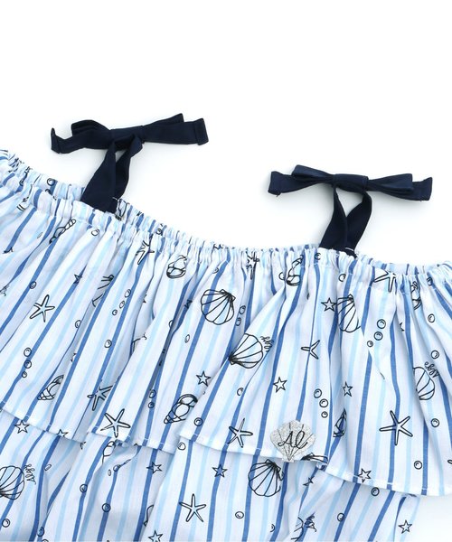 algy（アルジー）の「シェル柄ブラウス（シャツ/ブラウス・キッズ・ピンク/イエロー/ブルー・SMALL/MEDIUM/X-SMALL/XX-SMALL）」の10枚目の写真