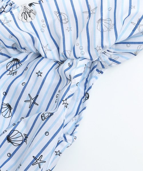 algy（アルジー）の「シェル柄ブラウス（シャツ/ブラウス・キッズ・ピンク/イエロー/ブルー・SMALL/MEDIUM/X-SMALL/XX-SMALL）」の13枚目の写真