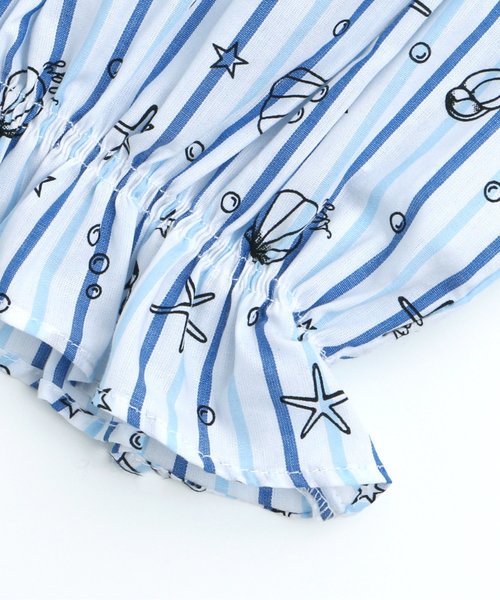 algy（アルジー）の「シェル柄ブラウス（シャツ/ブラウス・キッズ・ピンク/イエロー/ブルー・SMALL/MEDIUM/X-SMALL/XX-SMALL）」の14枚目の写真