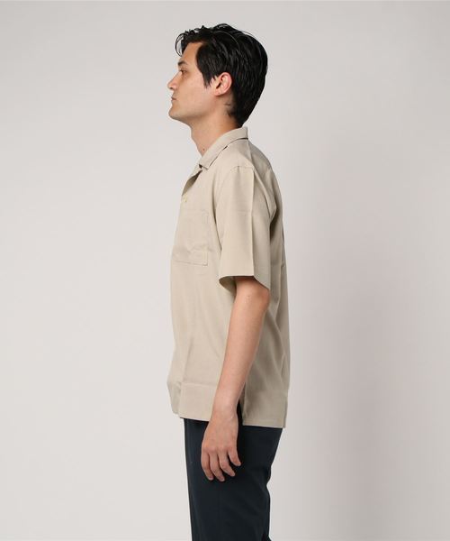 L&HARMONY（エルアンドハーモニー）の「トロワッシャーオープンカラーシャツ（シャツ/ブラウス・メンズ・ベージュ/ブルー・LARGE/MEDIUM）」の5枚目の写真