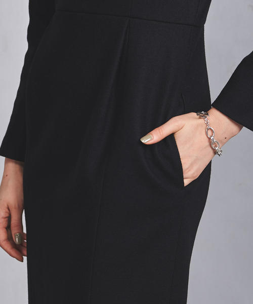 UNITED ARROWS（ユナイテッドアローズ）の「○UBCS スムース フィットワンピース（ワンピース・レディース・ライトグレー/ブラック/ライトピンク・40/38/36）」の17枚目の写真