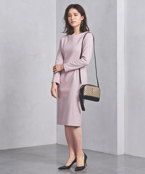 UNITED ARROWS（ユナイテッドアローズ）の「○UBCS スムース フィットワンピース（ワンピース・レディース・ライトグレー/ブラック/ライトピンク・40/38/36）」の12枚目の写真