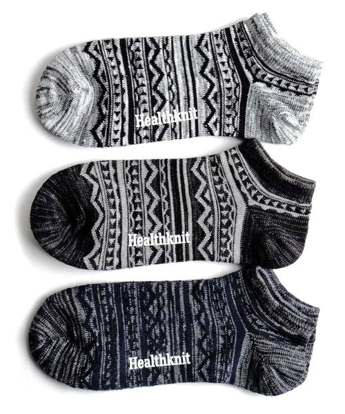 Healthknit(ヘルスニット)の「【Healthknit】 3Pスニーカーソックス(ソックス/靴下・メンズ・A/B/C/D/E/F/G/I/J/H/K/L/M/N/O/P/Q/R/Y/U/T/S/W/V/X・FREE)」の6枚目の写真