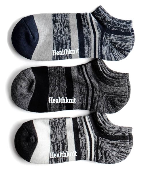 Healthknit(ヘルスニット)の「【Healthknit】 3Pスニーカーソックス(ソックス/靴下・メンズ・A/B/C/D/E/F/G/I/J/H/K/L/M/N/O/P/Q/R/Y/U/T/S/W/V/X・FREE)」の7枚目の写真