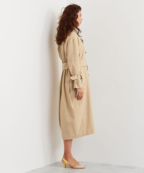 EMMEL REFINES（エメルリファインズ）の「【EMMEL REFINES】SMF C/N バックギャザートレンチコート（トレンチコート・レディース・オフホワイト/ベージュ/イエロー・S/M）」の6枚目の写真