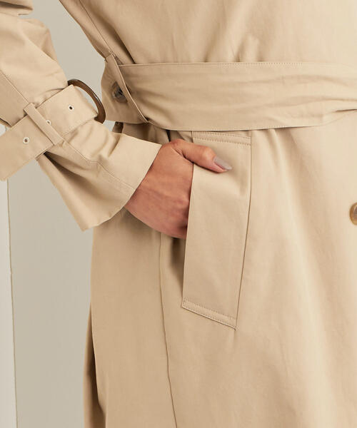 EMMEL REFINES（エメルリファインズ）の「【EMMEL REFINES】SMF C/N バックギャザートレンチコート（トレンチコート・レディース・オフホワイト/ベージュ/イエロー・S/M）」の9枚目の写真