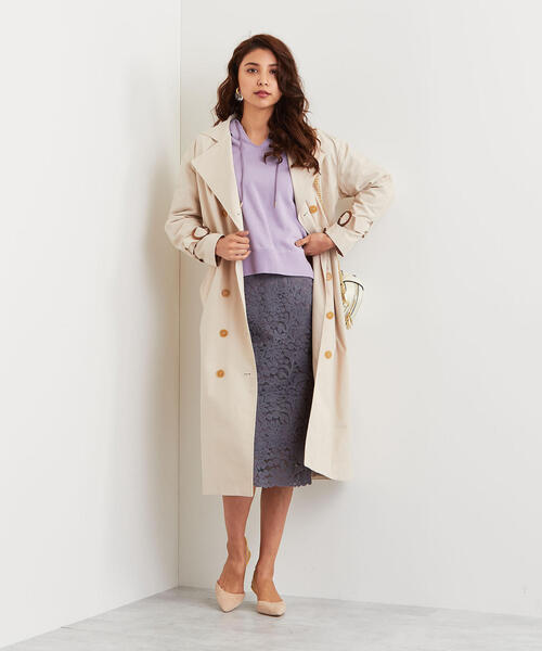 EMMEL REFINES（エメルリファインズ）の「【EMMEL REFINES】SMF C/N バックギャザートレンチコート（トレンチコート・レディース・オフホワイト/ベージュ/イエロー・S/M）」の22枚目の写真