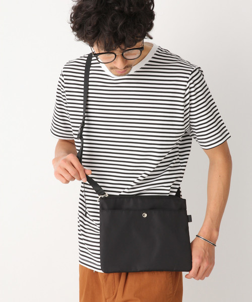 GLOBAL WORK（グローバルワーク）の「ツイルサコッシュ/830757（ショルダーバッグ・メンズ・ブラック/ライトイエロー・FREE）」の6枚目の写真