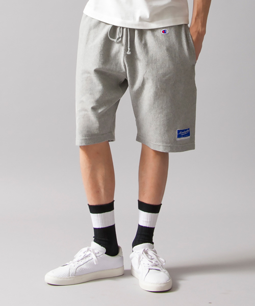 MONKEY TIME（モンキータイム）の「【別注】＜MT×Champion＞∴ Reverse Weave SHORTS/パンツ◆（その他パンツ・メンズ・ブラック/グレー・LARGE/SMALL/MEDIUM）」の2枚目の写真