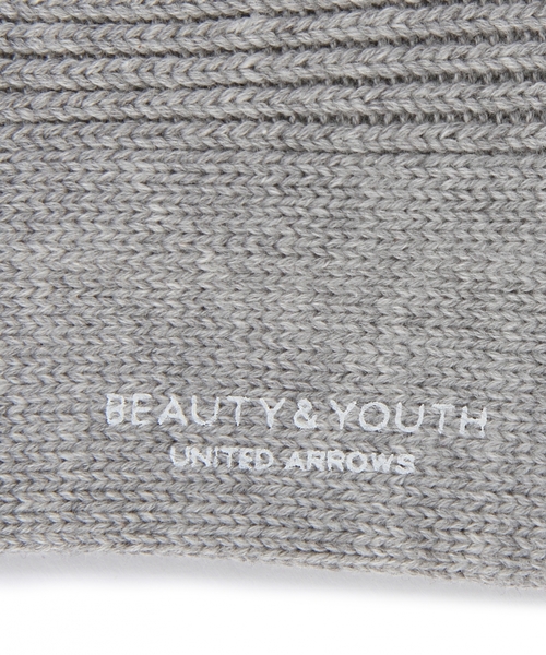 BEAUTY&YOUTH UNITED ARROWS（ビューティーアンドユースユナイテッドアローズ）の「BY 1×1 リブ レギュラーソックス ◆（ソックス/靴下・メンズ・ホワイト/グレー/ベージュ/ネイビー/ブラック・FREE）」の9枚目の写真