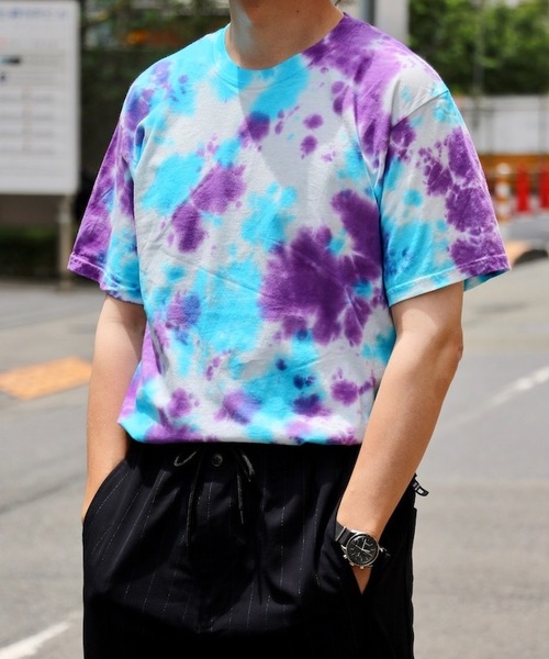 GILDAN(ギルダン)の「【WEB限定】GILDAN/ギルダン GOODYE TIE-DYE TEE(Tシャツ/カットソー・メンズ・パープル/ピンク/イエロー・SMALL/MEDIUM/LARGE)」の9枚目の写真