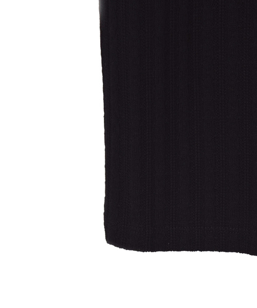 w closet（ダブルクローゼット）の「スクエアヘンリーネック半袖プルオーバー（Tシャツ/カットソー・レディース・ブラック/ベージュ/オフホワイト/モカ・FREE）」の12枚目の写真