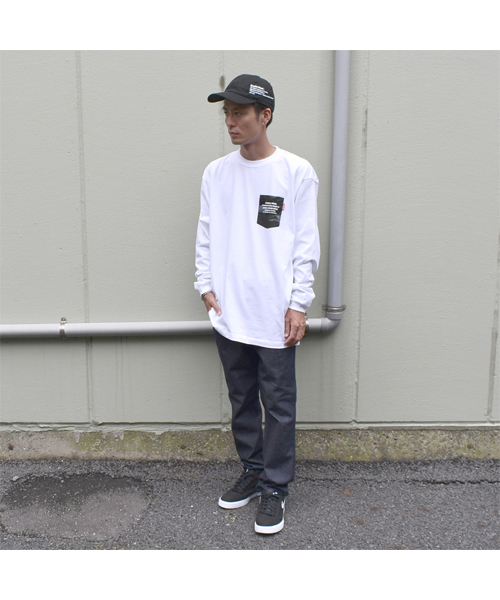 DOUBLE STEAL（ダブルスティール）の「Dot Pocket 長袖Ｔシャツ（Tシャツ/カットソー・メンズ・ホワイト系その他/ブラック系その他/ホワイト系その他2/ブラック系その他2・MEDIUM/LARGE/X-LARGE）」の3枚目の写真