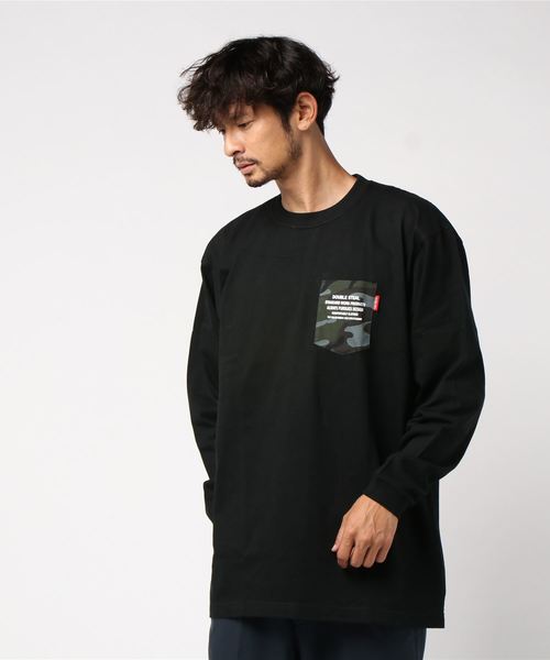 DOUBLE STEAL（ダブルスティール）の「Dot Pocket 長袖Ｔシャツ（Tシャツ/カットソー・メンズ・ホワイト系その他/ブラック系その他/ホワイト系その他2/ブラック系その他2・MEDIUM/LARGE/X-LARGE）」の8枚目の写真