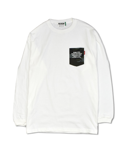 DOUBLE STEAL（ダブルスティール）の「Dot Pocket 長袖Ｔシャツ（Tシャツ/カットソー・メンズ・ホワイト系その他/ブラック系その他/ホワイト系その他2/ブラック系その他2・MEDIUM/LARGE/X-LARGE）」の7枚目の写真