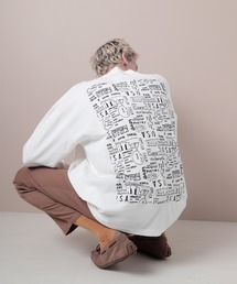 Mark Gonzales/マークゴンザレス EMMA CLOTHES別注 ビッグシルエットセンタープリント L/S Tee(背面プリント)