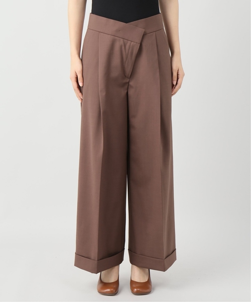 plage（プラージュ）の「【R'IAM】 WOOL ビックワイドパンツ◆（その他パンツ・レディース・ベージュ/ブラウン・38/36/34）」の3枚目の写真