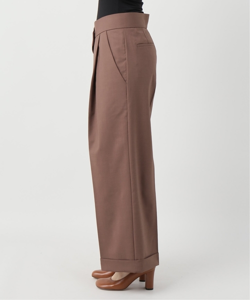 plage（プラージュ）の「【R'IAM】 WOOL ビックワイドパンツ◆（その他パンツ・レディース・ベージュ/ブラウン・38/36/34）」の4枚目の写真