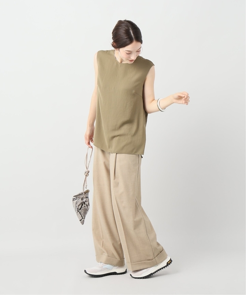 plage（プラージュ）の「【R'IAM】 WOOL ビックワイドパンツ◆（その他パンツ・レディース・ベージュ/ブラウン・38/36/34）」の20枚目の写真