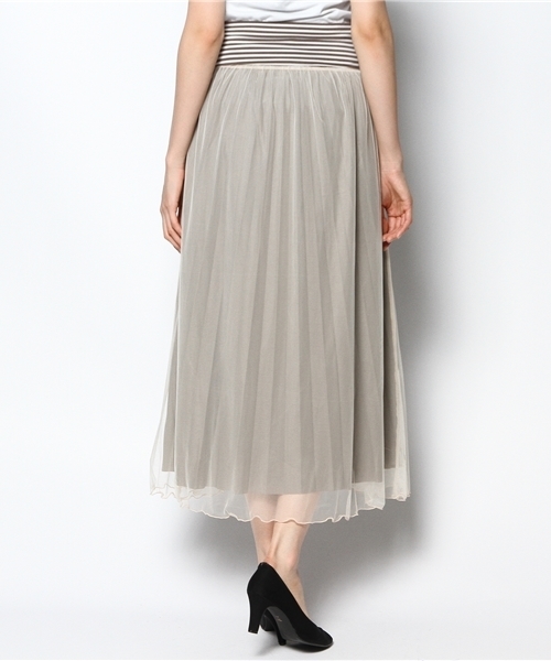 Abahouse Devinette（ドゥヴィネット）の「4wayプリーツスカート（スカート・レディース・ブラック/グレー・FREE）」の5枚目の写真