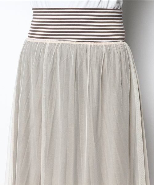 Abahouse Devinette（ドゥヴィネット）の「4wayプリーツスカート（スカート・レディース・ブラック/グレー・FREE）」の6枚目の写真
