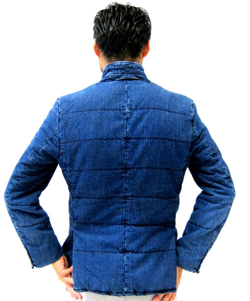 Denime(ドゥニーム)の「DENIM DOWN TAILORED JKT(ダウンジャケット/コート・メンズ・インディゴブルー/ネイビー・MEDIUM/LARGE/SMALL)」の20枚目の写真