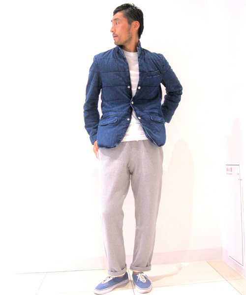 Denime(ドゥニーム)の「DENIM DOWN TAILORED JKT(ダウンジャケット/コート・メンズ・インディゴブルー/ネイビー・MEDIUM/LARGE/SMALL)」の21枚目の写真