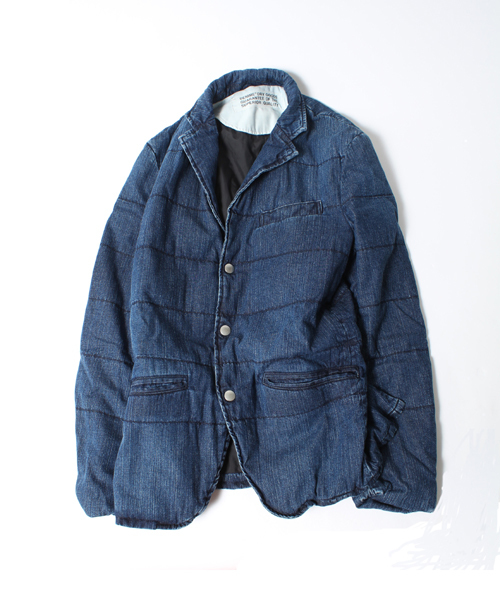 Denime(ドゥニーム)の「DENIM DOWN TAILORED JKT(ダウンジャケット/コート・メンズ・インディゴブルー/ネイビー・MEDIUM/LARGE/SMALL)」の12枚目の写真