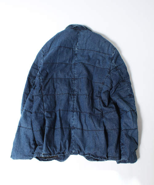 Denime(ドゥニーム)の「DENIM DOWN TAILORED JKT(ダウンジャケット/コート・メンズ・インディゴブルー/ネイビー・MEDIUM/LARGE/SMALL)」の11枚目の写真