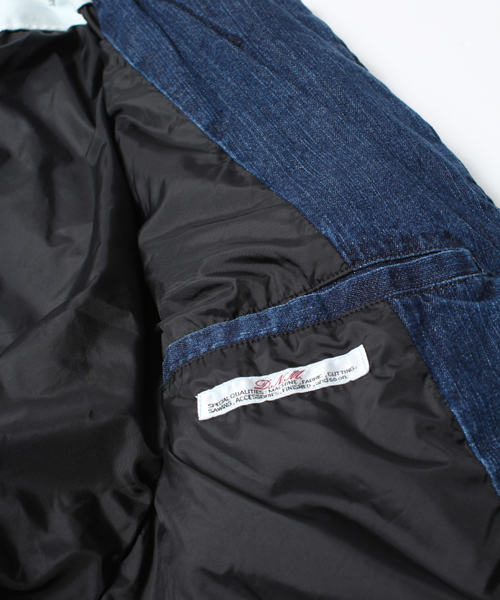 Denime(ドゥニーム)の「DENIM DOWN TAILORED JKT(ダウンジャケット/コート・メンズ・インディゴブルー/ネイビー・MEDIUM/LARGE/SMALL)」の6枚目の写真