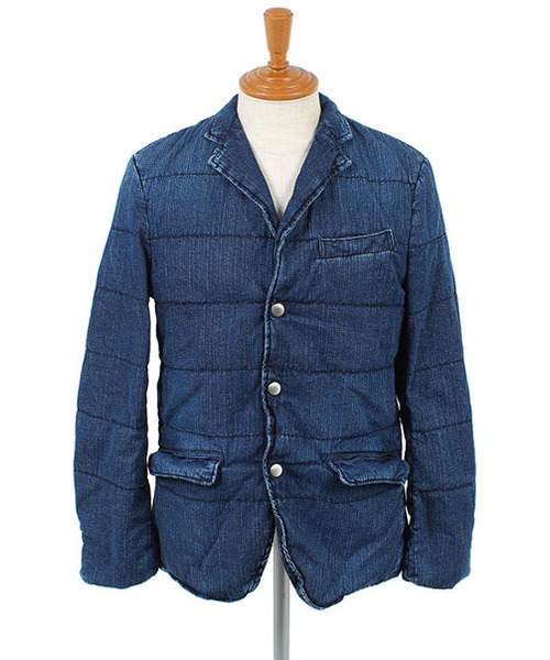 Denime(ドゥニーム)の「DENIM DOWN TAILORED JKT(ダウンジャケット/コート・メンズ・インディゴブルー/ネイビー・MEDIUM/LARGE/SMALL)」の15枚目の写真