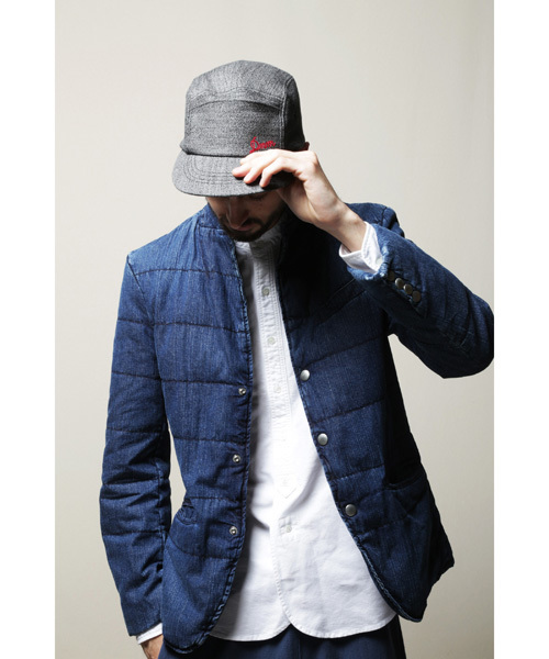 Denime(ドゥニーム)の「DENIM DOWN TAILORED JKT(ダウンジャケット/コート・メンズ・インディゴブルー/ネイビー・MEDIUM/LARGE/SMALL)」の16枚目の写真