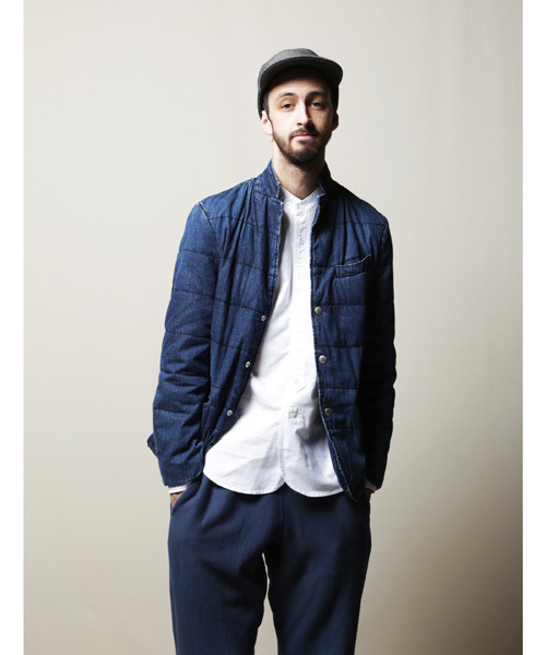 Denime(ドゥニーム)の「DENIM DOWN TAILORED JKT(ダウンジャケット/コート・メンズ・インディゴブルー/ネイビー・MEDIUM/LARGE/SMALL)」の14枚目の写真