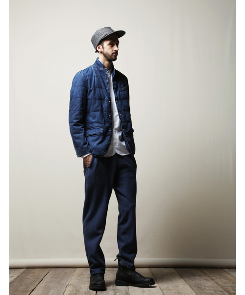 Denime(ドゥニーム)の「DENIM DOWN TAILORED JKT(ダウンジャケット/コート・メンズ・インディゴブルー/ネイビー・MEDIUM/LARGE/SMALL)」の13枚目の写真