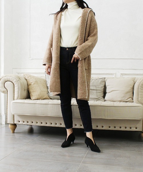 MODE ROBE（モードローブ）の「裏起毛タートルネックトップス（ニット/セーター・レディース・アイボリー/ベージュ/ブラック/ブラウン・FREE）」の6枚目の写真