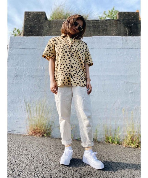 MAGIC NUMBER（マジック ナンバー）の「【MAGIC NUMBER】OPEN COLLAR S/S SHIRT（シャツ/ブラウス・メンズ・ブラウン/ホワイト・X-LARGE/LARGE/MEDIUM）」の15枚目の写真