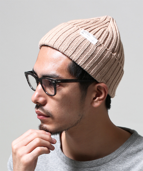 NANO universe（ナノユニバース）の「RACAL(ラカル)/ 別注3WAYスタンダードニットCAP（ニットキャップ/ビーニー・メンズ・ブラック/グレー/ライトグレー/ブラウン/ベージュ/ブルー/インディゴブルー/ネイビー/ワイン/オレンジ・FREE）」の5枚目の写真