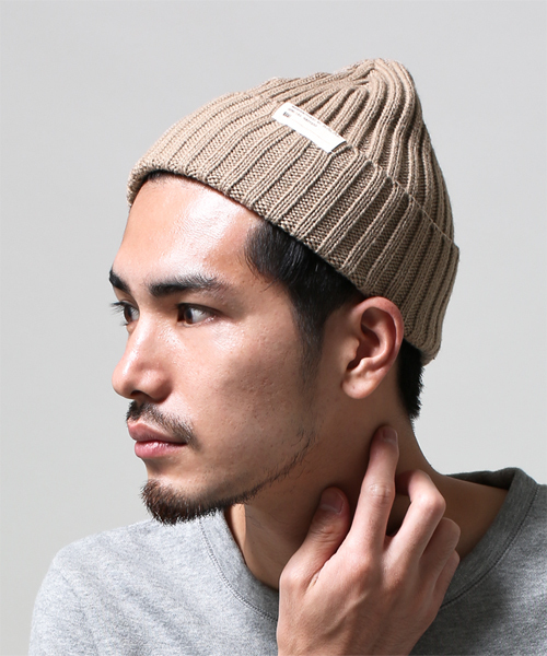 NANO universe（ナノユニバース）の「RACAL(ラカル)/ 別注3WAYスタンダードニットCAP（ニットキャップ/ビーニー・メンズ・ブラック/グレー/ライトグレー/ブラウン/ベージュ/ブルー/インディゴブルー/ネイビー/ワイン/オレンジ・FREE）」の4枚目の写真