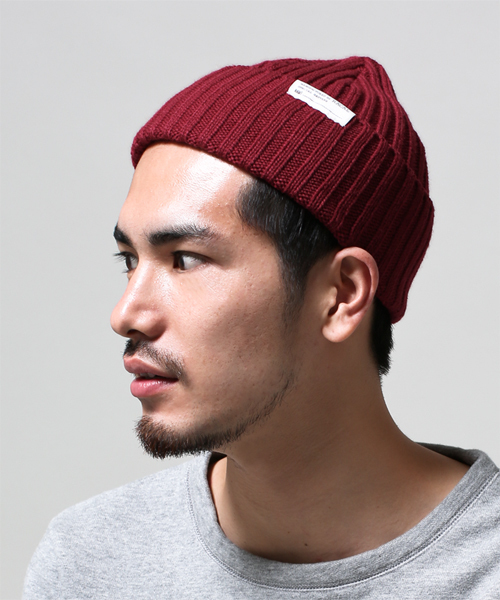 NANO universe（ナノユニバース）の「RACAL(ラカル)/ 別注3WAYスタンダードニットCAP（ニットキャップ/ビーニー・メンズ・ブラック/グレー/ライトグレー/ブラウン/ベージュ/ブルー/インディゴブルー/ネイビー/ワイン/オレンジ・FREE）」の9枚目の写真