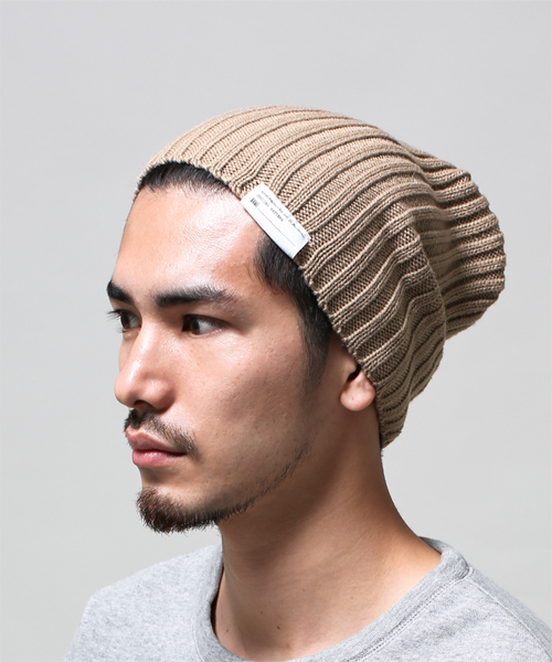 NANO universe（ナノユニバース）の「RACAL(ラカル)/ 別注3WAYスタンダードニットCAP（ニットキャップ/ビーニー・メンズ・ブラック/グレー/ライトグレー/ブラウン/ベージュ/ブルー/インディゴブルー/ネイビー/ワイン/オレンジ・FREE）」の13枚目の写真